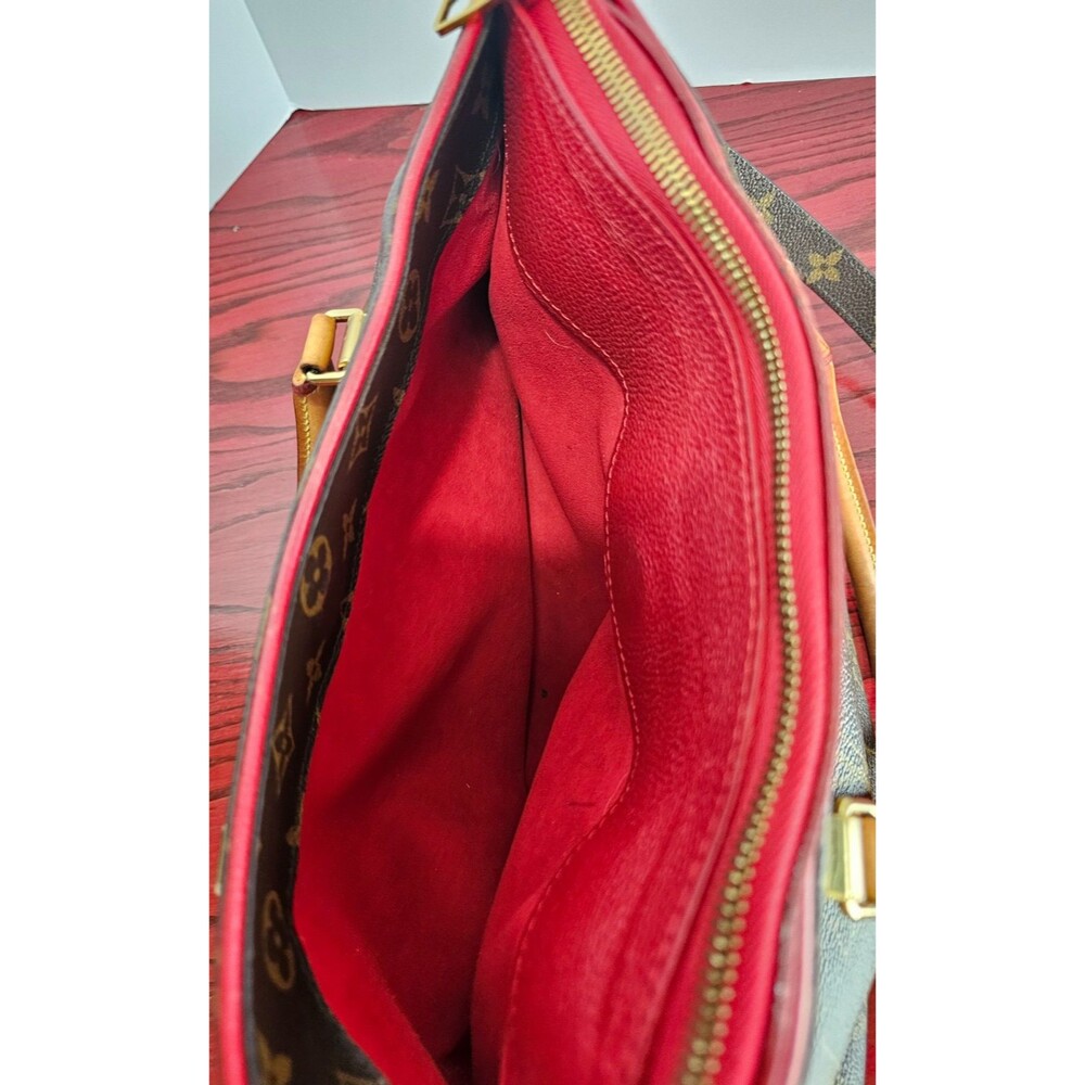 Louis Vuitton Pallas MM Monogram Red Interior Shoulder Bag Authentic - Picture 14 of 16